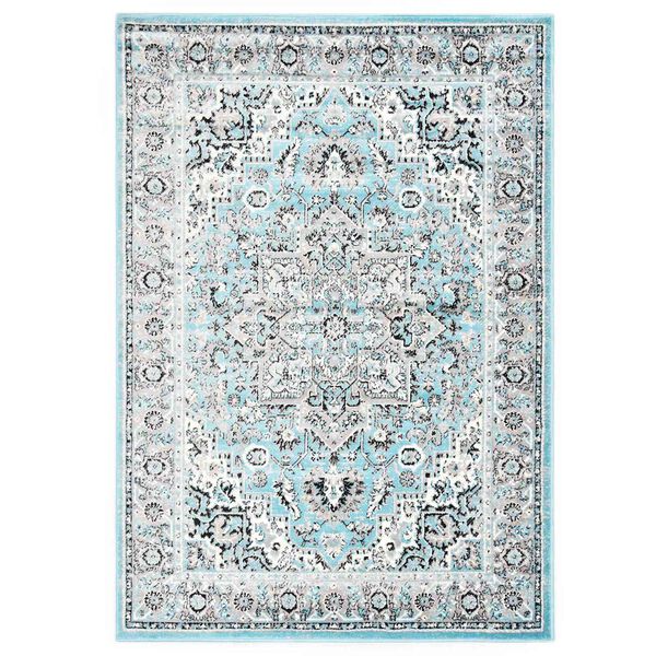 vidaXL Rug Light Blue 80 x 150 cm Polyethylene