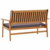 vidaXL Garden Bench with Cushion Brown Solid Acacia wood