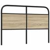 vidaXL Headboard Sonoma Oak 140 cm Steel and Engineered Wood
