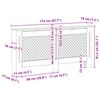 vidaXL Radiator Cover 172x19x81.5 cm MDF