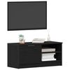 vidaXL TV Cabinet Black Oak 80 x 35 x 36.5 cm Engineered Wood