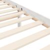 vidaXL Bed Frame without Mattress White 160x200 cm Solid Wood
