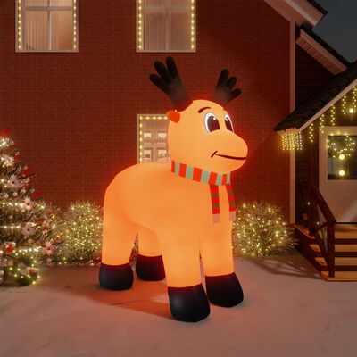 vidaXL Christmas Inflatable Reindeer with LEDs 400 cm