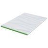 vidaXL Mattress Topper White and Green 160 x 200 x 6 cm Jaquard Fabric