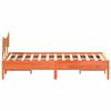 vidaXL Bed Frame without Mattress Wax Brown 120x190 cm Small Double Solid Wood Pine