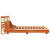 vidaXL Bed Frame without Mattress Wax Brown 160x200 cm Solid Wood Pine