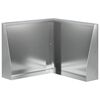 vidaXL Retaining Wall 50 x 50 x 40 cm Galvanised Steel Silver