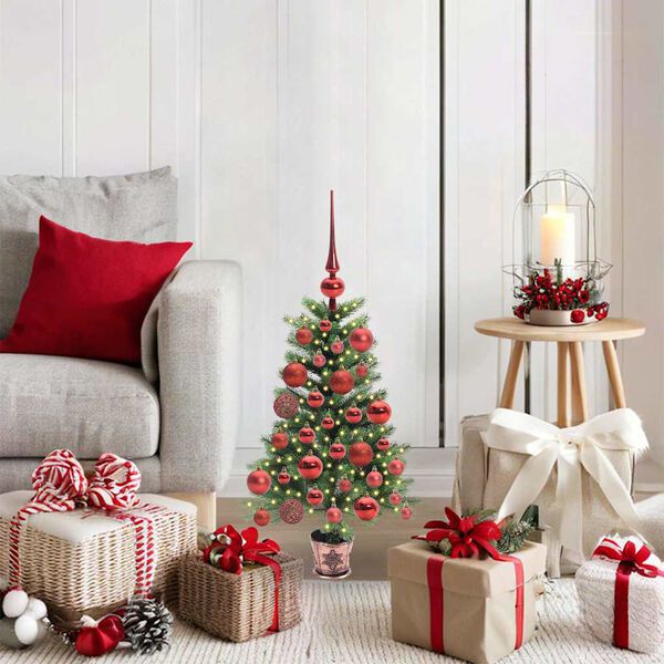 vidaXL Christmas Tree with 150 LEDs with Stand Green 65 cm PE