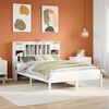 vidaXL Bookcase Bed without Mattress White 140x190 cm Solid Wood Pine