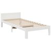 vidaXL Family Bed Frame No Mattress White 240x200 cm Solid Wood Pine