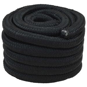 vidaXL Boat Rope 3 mm 5 m Black PP