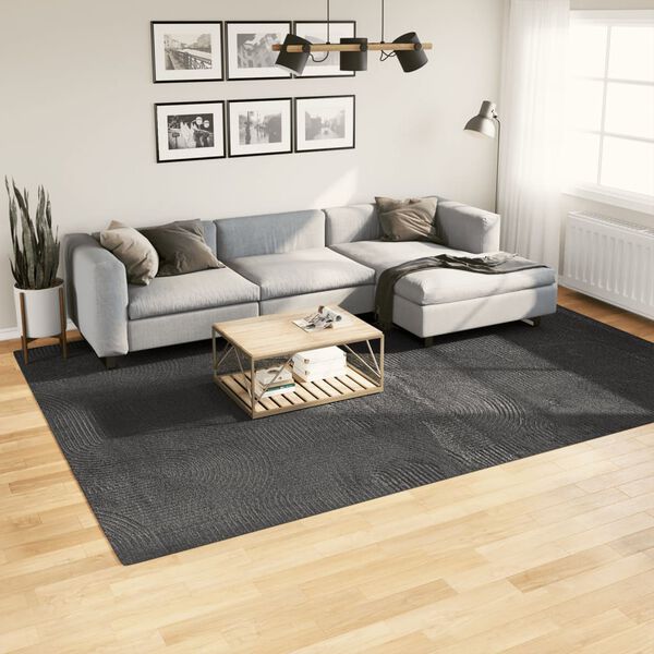 vidaXL Rug IZA Short Pile Scandinavian Look Anthracite 240x340 cm