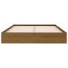 vidaXL Bed Frame without Mattress Honey Brown Solid Wood 135x190 cm Double