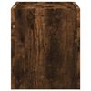 vidaXL Wall-mounted Bedside Cabinet Smoked Oak 45x30x35 cm