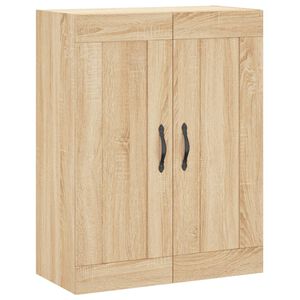 vidaXL Wall Mounted Cabinet Sonoma Oak 69,5x34x90 cm Engineered Wood