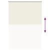 vidaXL Roller Blind Blackout Off White 95x130 cm Fabric Width 90.7 cm Polyester