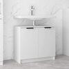 vidaXL Bathroom Cabinet White 64.5x33.5x59 cm Engineered Wood