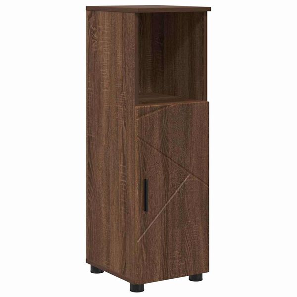 vidaXL Bathroom Cabinet with Storage Brown Oak 30 x 35 x 95 cm