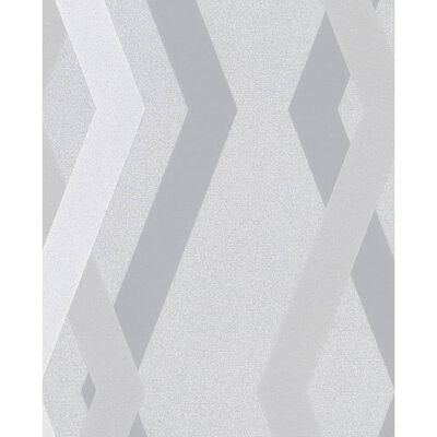 Noordwand Wallpaper Topchic Graphic Lines Diamonds Grey