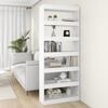 vidaXL Book Cabinet/Room Divider White 80x30x198 cm Engineered Wood