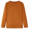 Kids' T-shirt with Long Sleeves Cognac 92
