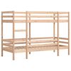 vidaXL Bunk Bed without Mattress 75x190 cm Small Single Solid Wood Pine