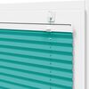 vidaXL Pleated Blind Petrol Green 110x150 cm Fabric Width 109.4 cm Polyester