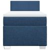 vidaXL Box Spring Bed with Mattress Blue 100x200 cm Fabric