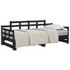 vidaXL Pull-out Day Bed without Mattress Black 2x(90x200) cm