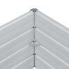 vidaXL Garden Raised Bed 240x80x45 cm Galvanized Steel Silver