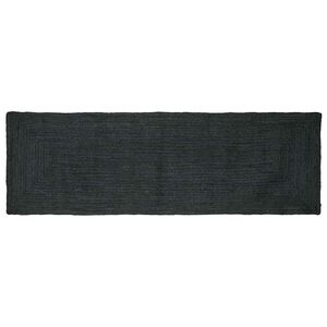 vidaXL Area Rug Dark Grey 80 x 250 cm Jute