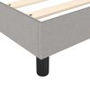 vidaXL Box Spring Bed Frame Light Grey Single Fabric (UK/IE/FI/NO only)