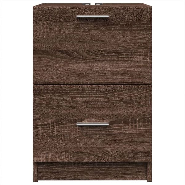 vidaXL Sink Cabinet Brown Oak 40x37x59 cm Engineered Wood