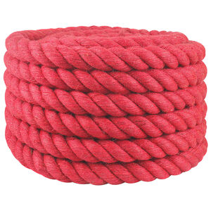 vidaXL Jute Rope 30 mm Red 100% Tossa jute