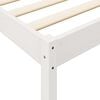 vidaXL Bookcase Bed without Mattress White 135x190 cm Solid Wood Pine