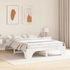 vidaXL Bed Frame White 150 x 200 cm Solid Pine Wood