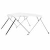 vidaXL 4 Bow Bimini Top White 243x180x137 cm