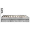 vidaXL Bed Frame Concerte Grey 150 x 200 cm Solid Pine Wood