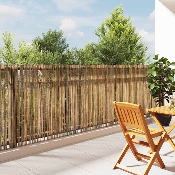 vidaXL Bamboo Fence Natural 400 x 125 cm Bamboo