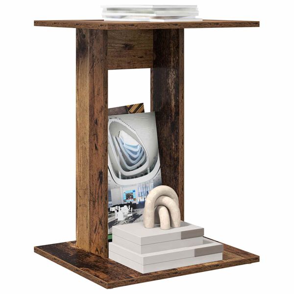 vidaXL Side Table Old Wood 45 x 40 x 62.5 cm Engineered Wood