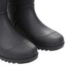 vidaXL Rain Boots Black Size 44 PVC