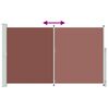 vidaXL Patio Retractable Side Awning 180x300 cm Brown