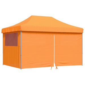 vidaXL Party Tent Orange with Blue Frame Oxford Fabric
