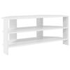 vidaXL Corner TV Cabinet High gloss White 102x40.5x45cm
