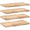 vidaXL Floating Shelves 4 pcs 100x40x4 cm Untreated Solid Wood Acacia
