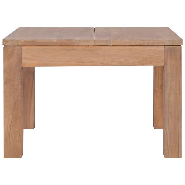 vidaXL Coffee Table Solid Teak Wood with Natural Finish 60x60x40 cm
