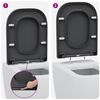vidaXL Toilet Seat Anthracite 44.5 x 35 x 3.6 cm Duroplast