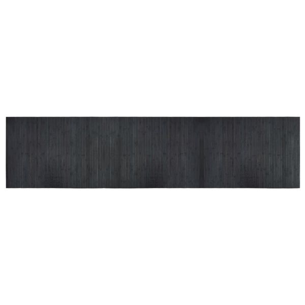 vidaXL Rug Rectangular Grey 70x300 cm Bamboo