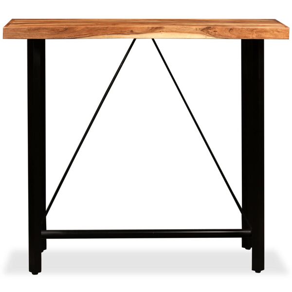 vidaXL Bar Table Solid Acacia Wood 120x60x107 cm