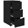 vidaXL Storage Cabinet Black 40 x 48 x 81 cm Engineered Wood